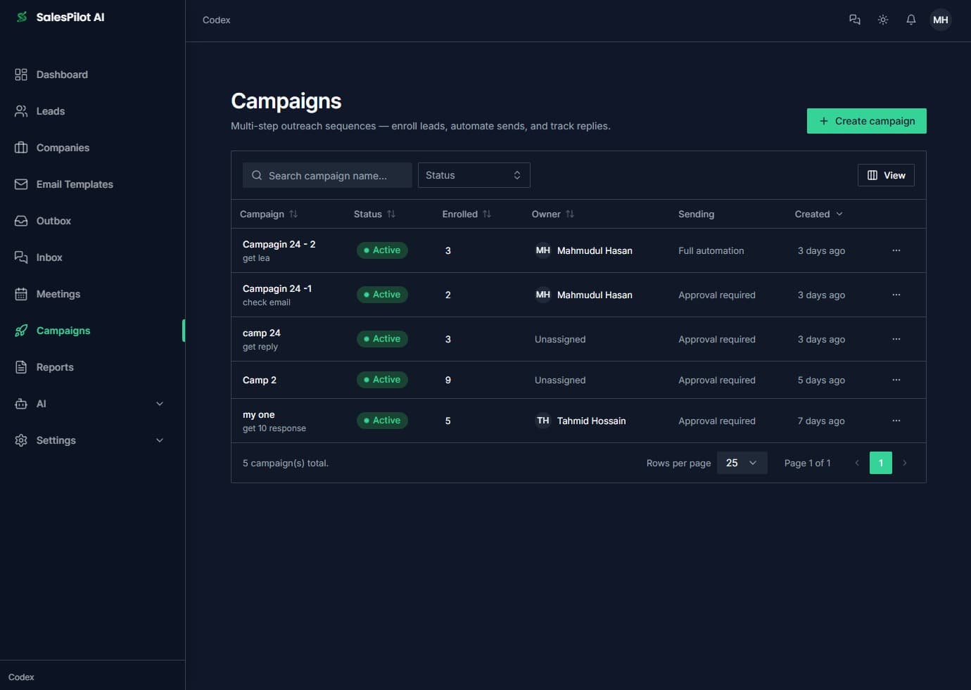 SalesPilot AI project screen 2